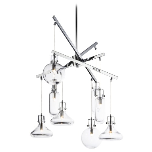 ET2 Lighting Kem 8-Light Pendant in Polished Chrome by ET2 Lighting E24308-18PC