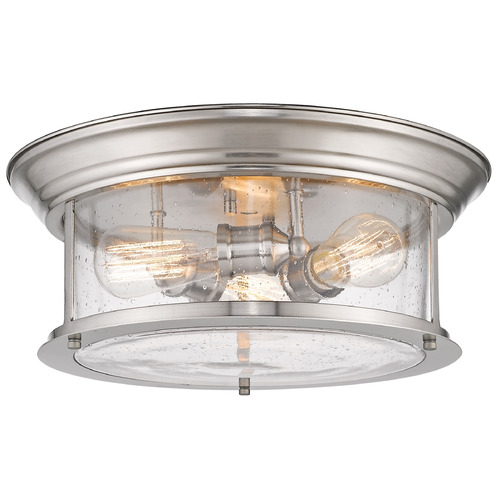 Sonna Brushed Nickel Flush Mount by Z-Lite