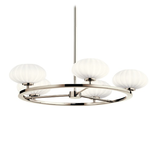 Kichler Lighting Pim 28-Inch Polished Nickel Chandelier by Kichler Lighting 52223PN