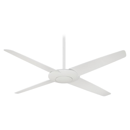 Minka Aire Pancake 52-Inch DC Ceiling Fan in Flat White by Minka Aire F738D-WHF