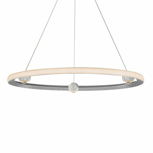 Nodes 5CCT LED 32-Inch Pendant in Brushed Aluminum by ET2 Lighting
