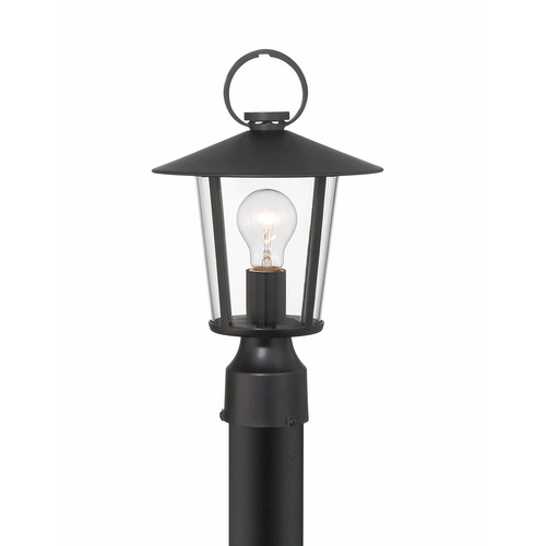 Crystorama Lighting Andover 14.50-Inch Outdoor Post Light in Black by Crystorama Lighting AND-9207-CL-MK