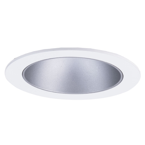 WAC Lighting 4-Inch FQ Downlights Haze & White LED Recessed Trim by WAC Lighting R4FRDT-935-HZWT