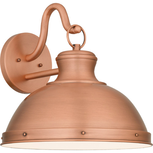 Jameson Aged Copper Outdoor Wall Light by Quoizel Lighting