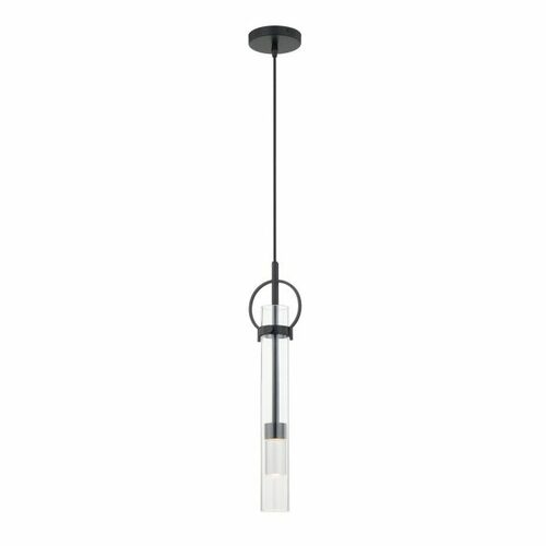 Chloe LED Mini Pendant in Matte Black by Evolv by Justice Design Group