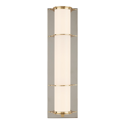 Currey and Company Blaine Polished Nickel & Polished Brass Sconce