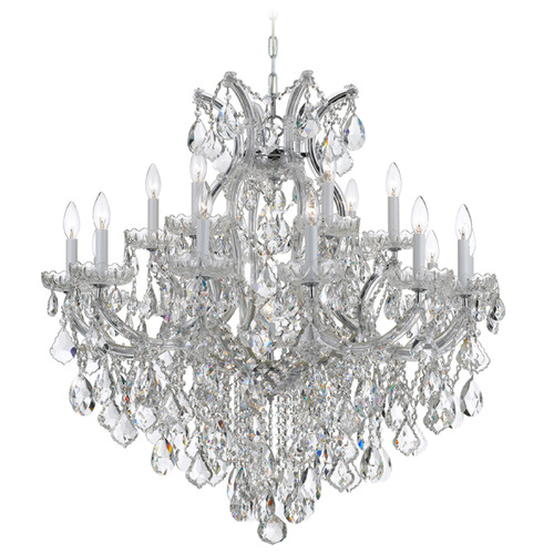 Crystorama Lighting Crystorama Lighting Maria Theresa Polished Chrome Crystal Chandelier 4418-CH-CL-S