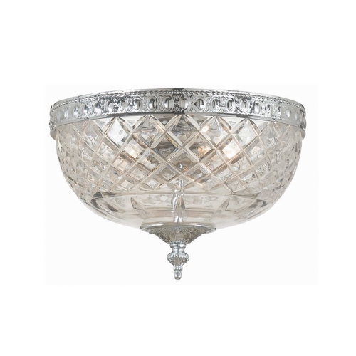 Richmond Crystal Flush Mount in Polished Chrome by Crystorama Lighting