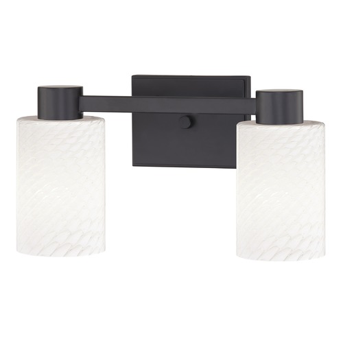 Design Classics Lighting Design Classics Vashon Matte Black Bathroom Light 2102-07 GL1020C