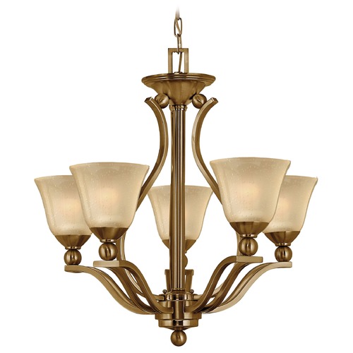 Light Amber Seeded Glass Chandelier Bronze Hinkley Lighting 4655br Light Amber Seeded Glass Chandelier Bronze Hinkley Lighting