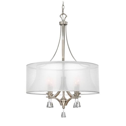 Fredrick Ramond Mime Brushed Nickel Pendant by Fredrick Ramond FR45604BNI