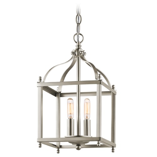 Kichler Lighting Larkin 8-Inch Pendant in Brushed Nickel by Kichler Lighting 42565NI