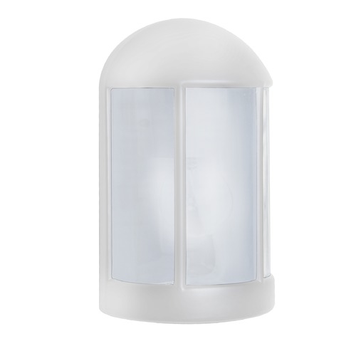 Frosted Glass Outdoor Wall Light White Costaluz by Besa Lighting