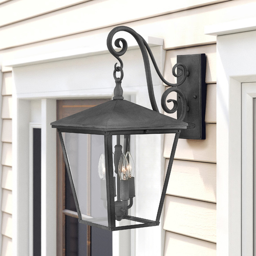 Hinkley Trellis 4-Light 22.25-Inch Aged Zinc Outdoor Wall Light by Hinkley Lighting 1435DZ