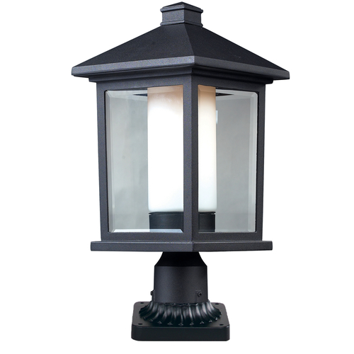 Mesa Black Post Light by Z-Lite