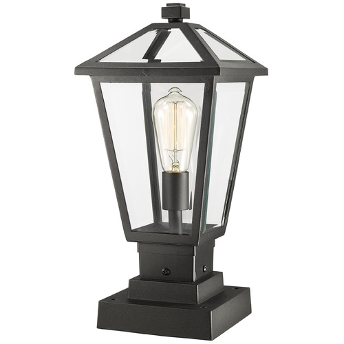 Z-Lite Talbot Black Post Light by Z-Lite 579PHMS-SQPM-BK