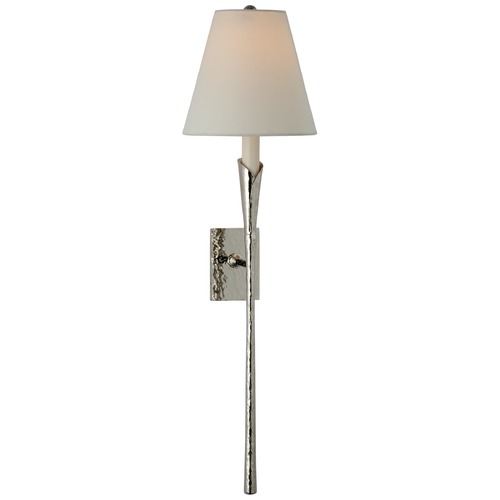 Visual Comfort Signature Collection Chapman & Myers Aiden Large Sconce in Nickel by Visual Comfort Signature CHD2506PNL