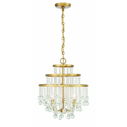 Savoy House Luna 3-Light Mini Crystal Chandelier in Warm Brass by Savoy House 1-1865-3-322