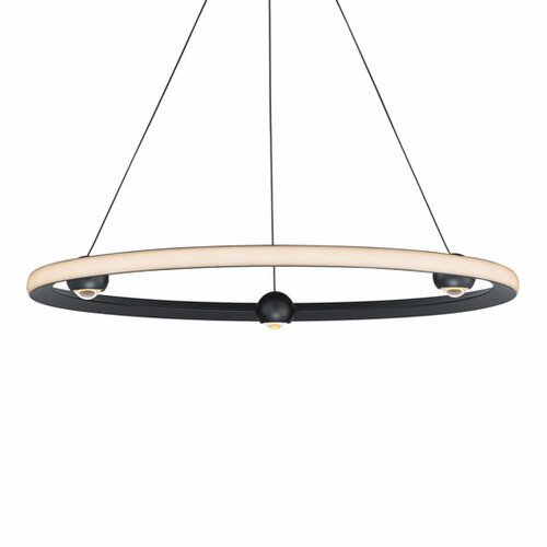 Nodes 5CCT LED 32-Inch Pendant in Black by ET2 Lighting