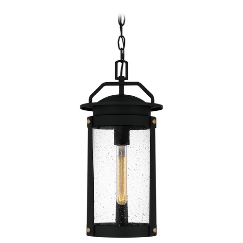 Clifton Earth Black Outdoor Hanging Light by Quoizel Lighting