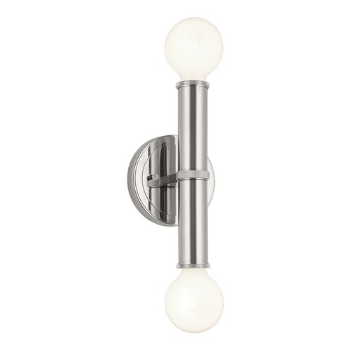 Torche Polished Nickel Sconce by Kichler Lighting