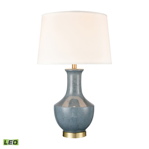Elk Lighting Elk Lighting Nina Grove Blue & Antique Brass LED Table Lamp with Empire Shade S0019-8022-LED
