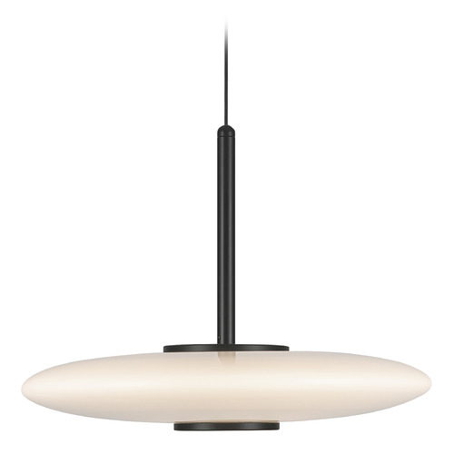 Kuzco Lighting Kyoto Black LED Pendant Light with Oblong Shade