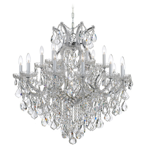 Crystorama Lighting Crystorama Lighting Maria Theresa Polished Chrome Crystal Chandelier 4418-CH-CL-SAQ