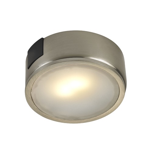 120 Volt Satin Nickel LED Puck Light Surface Mount 3000K 260 Lumens