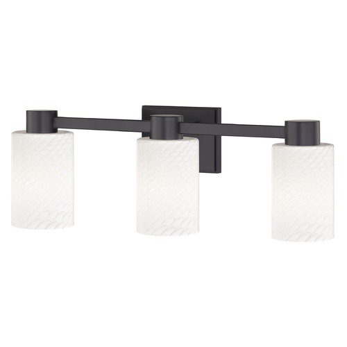 Design Classics Lighting Design Classics Vashon Matte Black Bathroom Light 2103-07 GL1020C