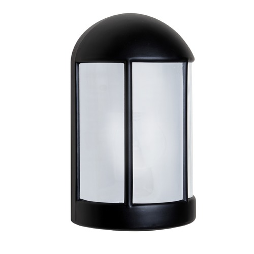 Frosted Glass Outdoor Wall Light Black Costaluz by Besa Lighting