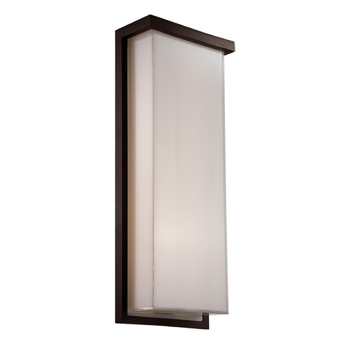 Modern Forms by WAC Lighting Ledge 20-Inch LED Outdoor Wall Light in Bronze by Modern Forms WS-W1420-BZ