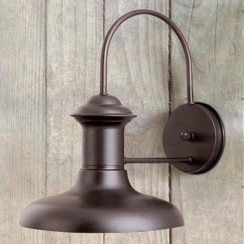 Farmhouse Barn Light Outdoor Wall Light Bronze Wharf by Maxim Lighting