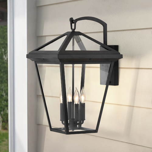 Hinkley Hinkley Alford Place 4-Light 24-Inch Museum Black Outdoor Wall Light 2568MB