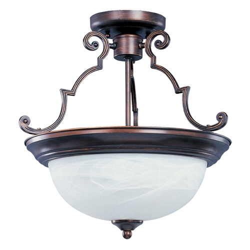 Maxim Lighting Essentials Oil Rubbed Bronze Semi-Flush Mount by Maxim Lighting 5844MROI