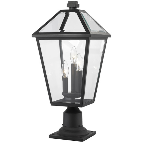 Talbot Black Post Light by Z-Lite