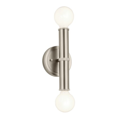Torche Brushed Nickel Sconce by Kichler Lighting
