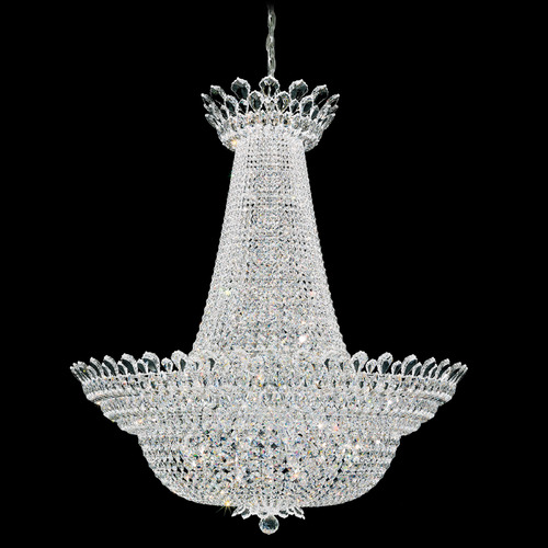 Schonbek Worldwide Lighting Trilliane Polished Stainless Steel Pendant Light with Bowl / Dome Shade