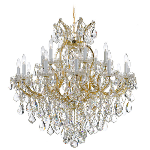 Crystorama Lighting Maria Theresa Gold Crystal Chandelier