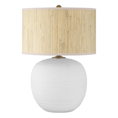 Zena Table Lamp in White by Currey & Company Lighting