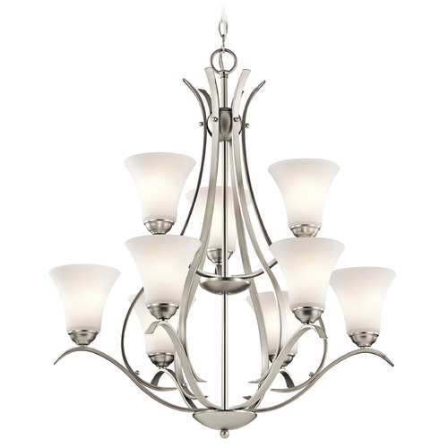 Kichler Lighting Keiran 33.25-Inch High Brushed Nickel Chandelier by Kichler Lighting 43506NI