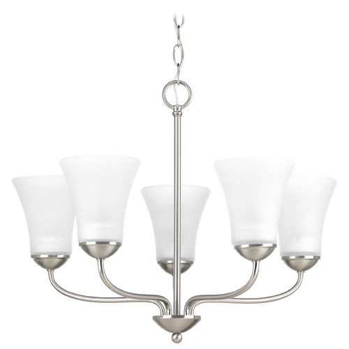 Classic Brushed Nickel Chandelier by Progress Lighting