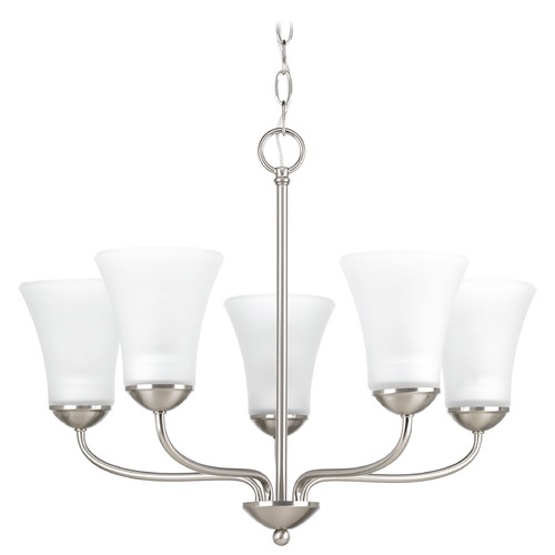 Progress Lighting Classic Brushed Nickel Chandelier by Progress Lighting P4770-09