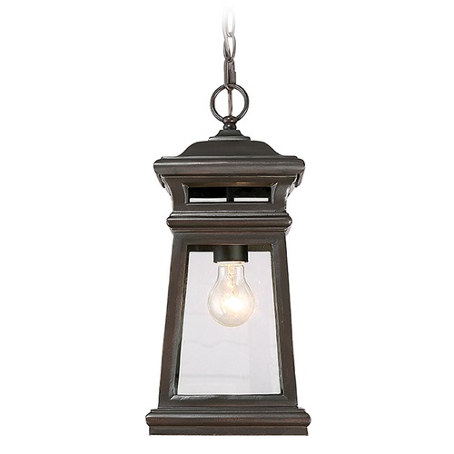 Taylor English Bronze & Gold Outdoor Hanging Light by Savoy House