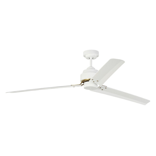 Arcade 68-Inch Fan in White by Visual Comfort & Co Fan Collection