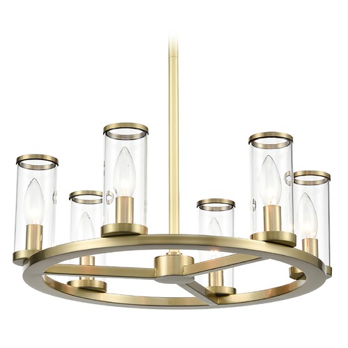 Alora Lighting Alora Lighting Revolve Natural Brass Mini-Chandelier CH309006NBCG