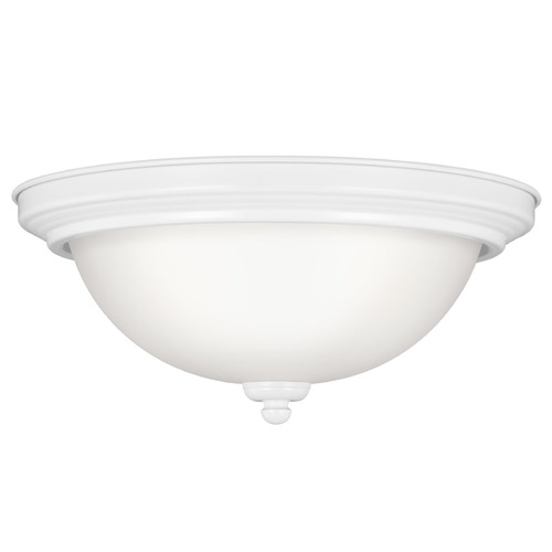 Generation Lighting Geary 12.50-Inch White Flush Mount by Generation Lighting 77064-15