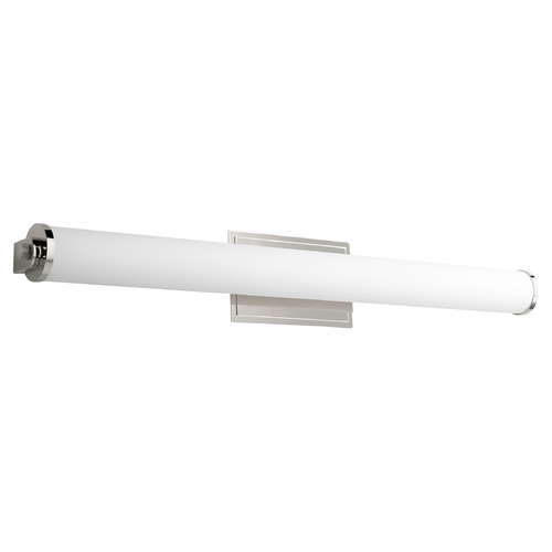 Tempus 35-Inch LED Vanity Light in Polished Nickel by Oxygen Lighting