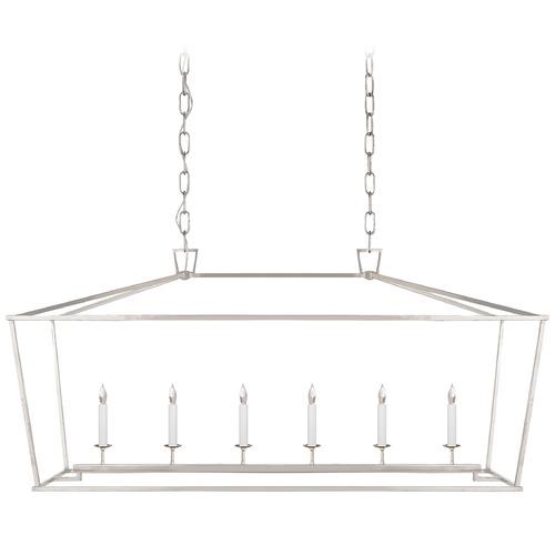 E.F. Chapman Darlana Linear Lantern in Nickel by Visual Comfort Signature