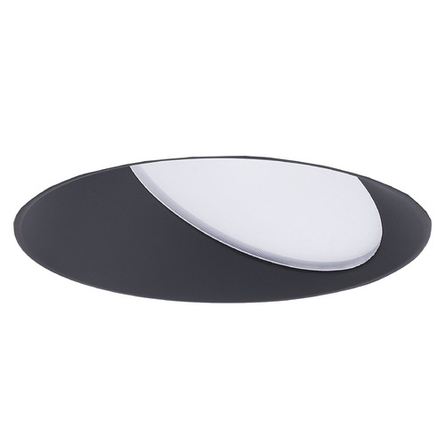 WAC Lighting 4-Inch FQ Downlights Black LED Recessed Trim by WAC Lighting R4FRWL-935-BK